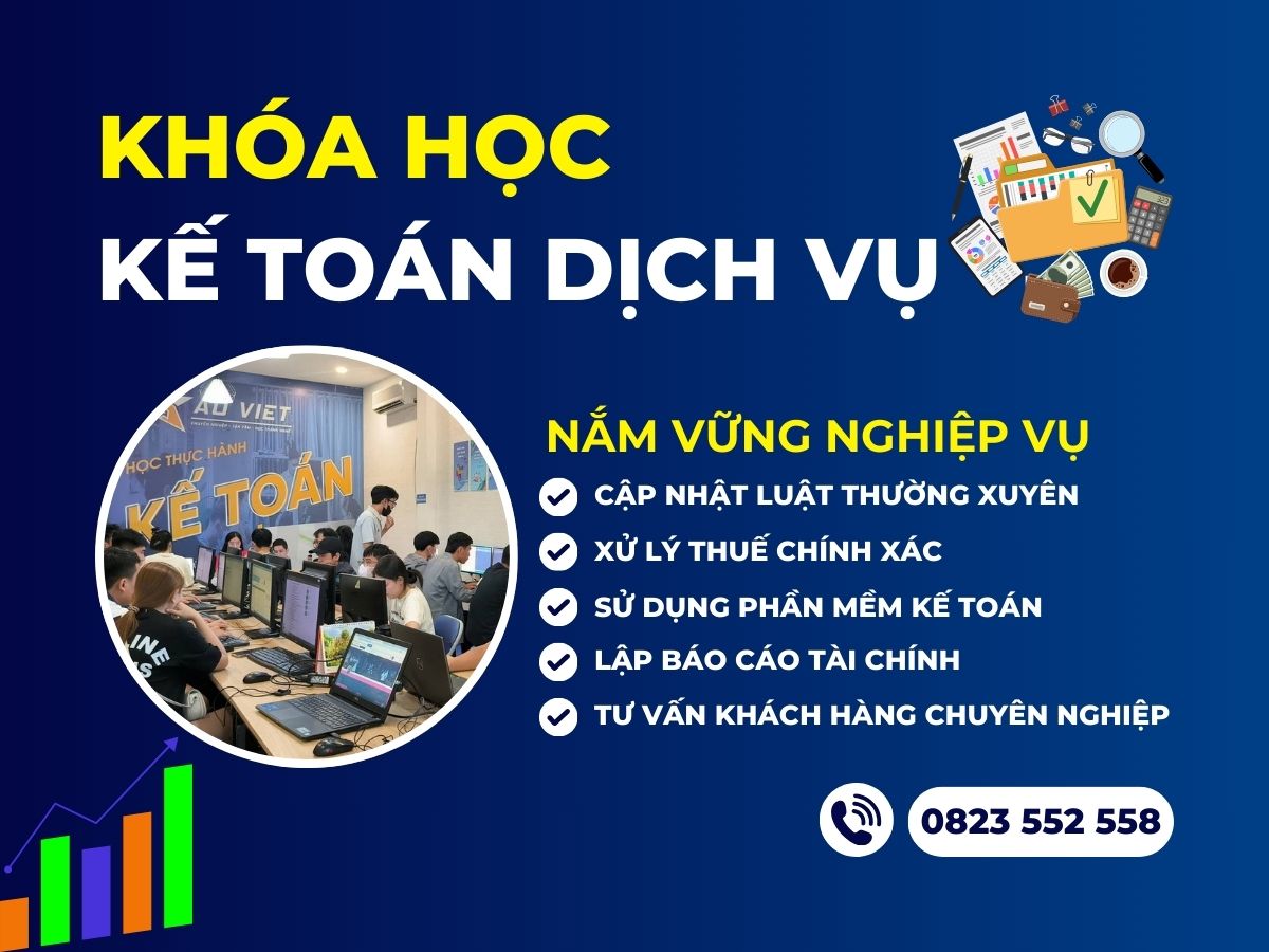 Khóa học kế toán dịch vụ